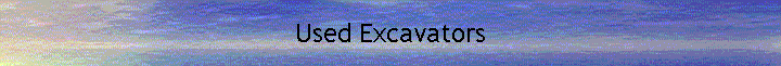 Used Excavators